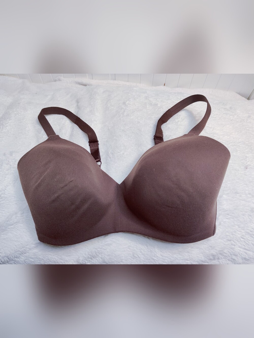 Wacoal 852189 Contour T-Shirt Bra 38DD Brown Underwire Seamless Full Coverage